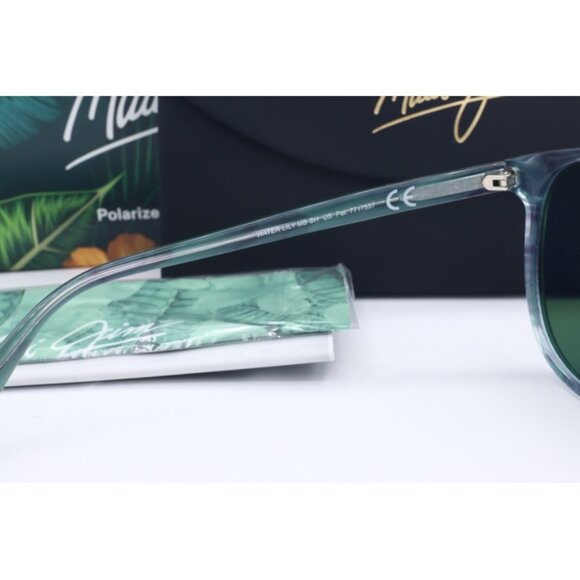 Maui Jim Water Lily MJ 796N-55B Translucent Oval Sunglasses Blue polarized Lens - Picture 5 of 7